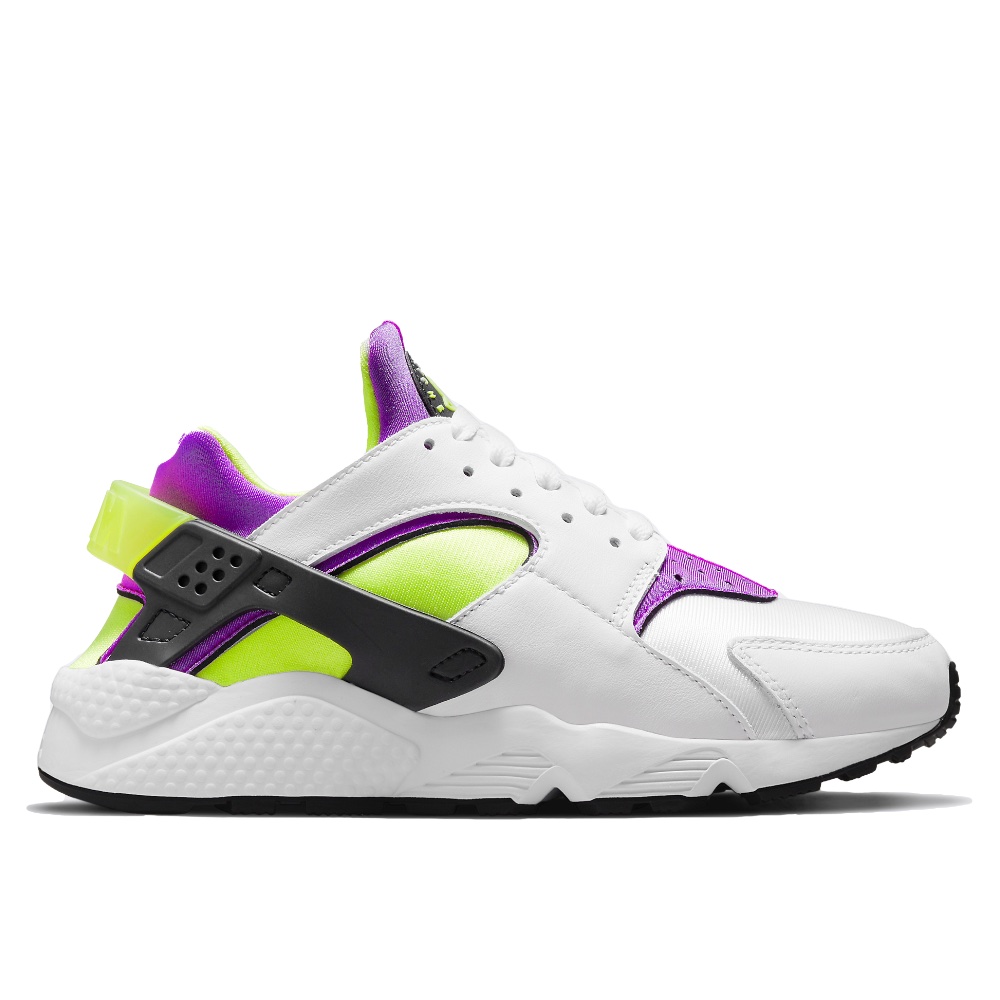 Sneakers NIKE AIR HUARACHE DH4439 Lady white neon yellow magenta black FootCourt